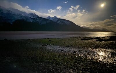 Monday Nov. 27 Moon Shadows on the Chilkat